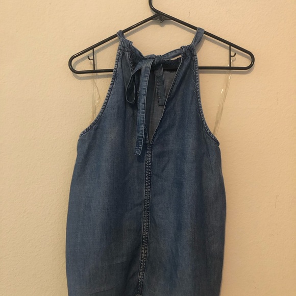 DO+BE Light Blue Halter Top - Picture 2 of 3